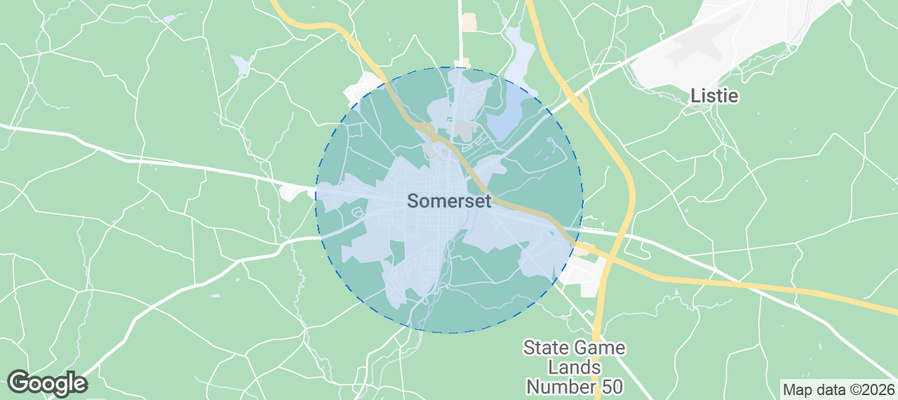 Somerset Airbnb map